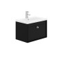 S7009305 Shadow Wall Hung 1 Drawer Basin Unit Black Super Matt 60cm 
